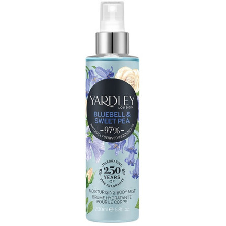 Мист увлажняющий парфюм для тела Yardley Bluebell Sweet Pea Moisturising Fragrance Body Mist 200 мл