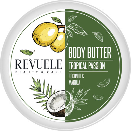 Баттер для тіла Revuele Tropical Passion Coconut & Marula Body Butter з кокосом та марулою 200 мл