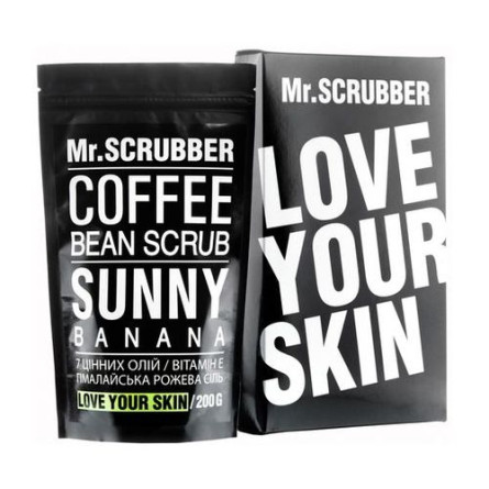 Кофейный скраб для тела и лица Mr.Scrubber Banana для всех типов кожи 200 г slide 1