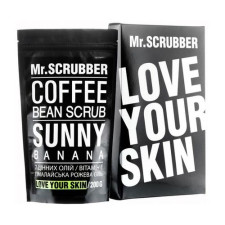 Кофейный скраб для тела и лица Mr.Scrubber Banana для всех типов кожи 200 г mini slide 1