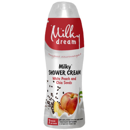 Крем-гель для душу Milky Dream Білий персик і насіння чіа 500 мл