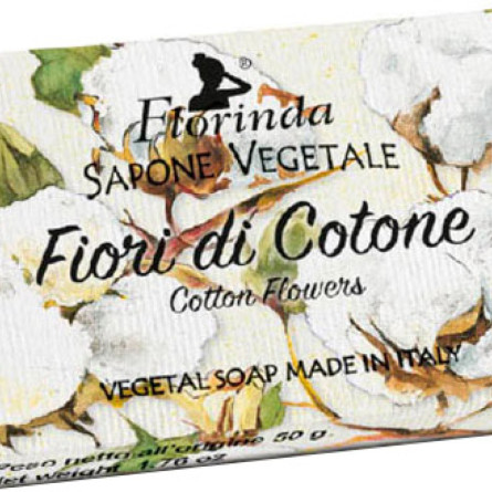 Мыло натуральное Florinda Цветы хлопка 100 г slide 1