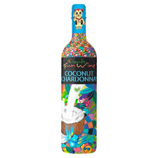 Напій на основі білого вина Chardonnay Coconut газований 5.5% 750мл mini slide 1