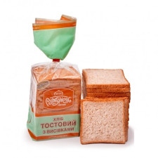 Хліб Рум'янець Тостовий з висівками 350г mini slide 1