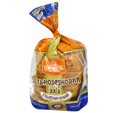 Хлеб Румянец пшеничный цельнозерновой нарезанный 400г mini slide 1