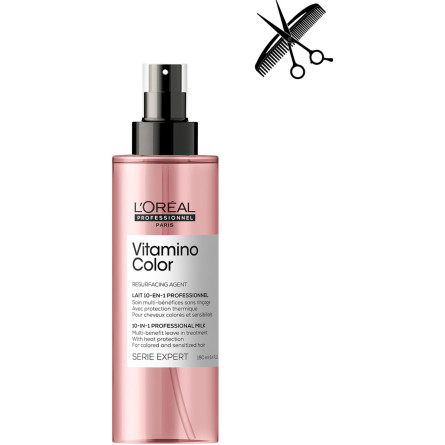 Професійний багатофункціональний спрей-догляд L'Oreal Professionnel Serie Expert Vitamino Color для всіх типів фарбованого волосся 190 мл