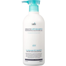 Кератиновий безсульфатний шампунь для волосся La'dor Keratin LPP Shampoo Лікування і відновлення 530 мл mini slide 1