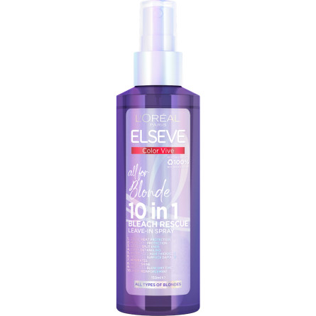 Несмываемый спрей 10 в 1 L'Oreal Paris Elseve Эксперт Цвета Purple для окрашенных или мелированных волос 150 мл