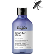 Професійний відновлювальний шампунь L'Oreal Professionnel Serie Expert Blondifier Gloss для сяйва фарбованого у відтінки блонд волосся 300 мл mini slide 1