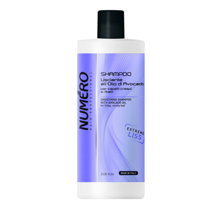 Розгладжувальний шампунь Brelil Professional Numero Smoothing Shampoo з олією авокадо 1000 мл