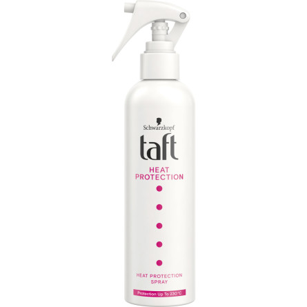 Термозащитный спрей Taft Heat Protection для защиты волос от высоких температур до 230 °C 250 мл
