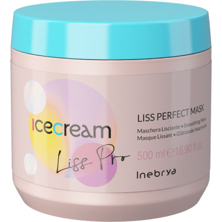 Разглаживающая маска Inebrya Liss Perfect Mask для непослушных и пушащихся волос 500 мл