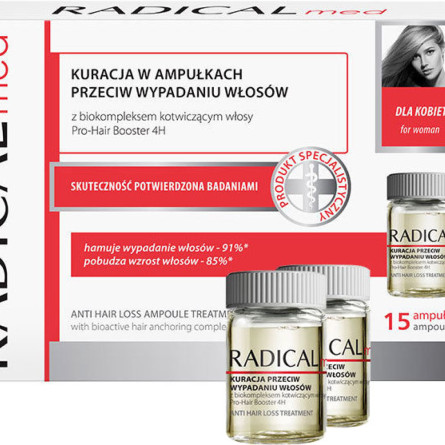 Комплекс в ампулах против выпадения волос для женщин Farmona Radical Med 15 ампул x 5 мл slide 1