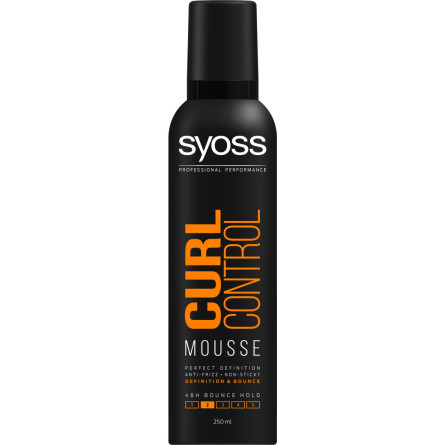 Пена-мусс для укладки волос SYOSS Curl Control с долговременным контролем кудрей Фиксация 2 250 мл slide 1
