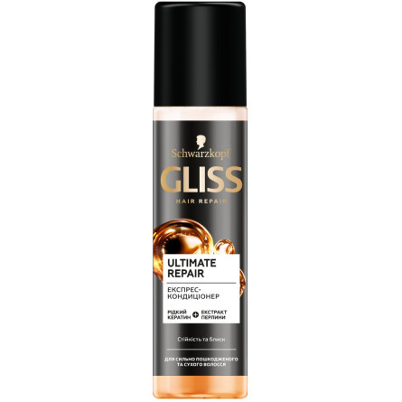 Експрес-кондиціонер GLISS Ultimate Repair для сильно пошкодженого та сухого волосся 200 мл