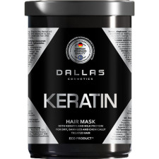 Крем-маска для волосся Dallas Keratin Professional Treatment з кератином і екстрактом молочного протеїну 1 л mini slide 1