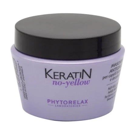 Маска антижовта для світлого волосся Phytorelax Laboratories Keratin No-yellow 250 мл slide 1