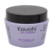 Маска антижовта для світлого волосся Phytorelax Laboratories Keratin No-yellow 250 мл mini slide 1