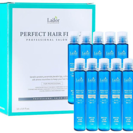 Кератиновий філлер для волосся La'dor Perfect Hair Filler 13 мл х 10 шт