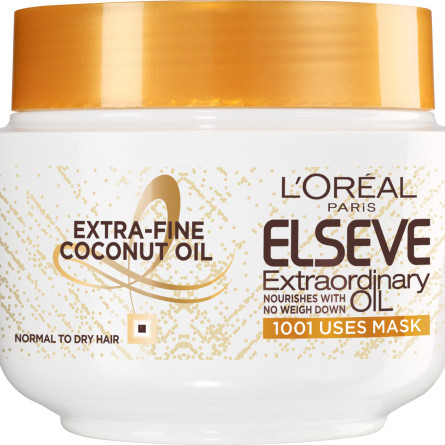 Маска L'Oreal Paris Elseve Роскошь кокосового масла для нормальных волос, которые нуждаются в питании 300 мл slide 1