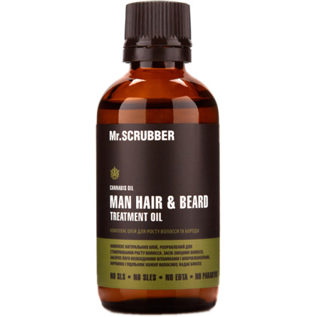 Комплекс олій для росту волосся та бороди Mr.Scrubber Man tea tree для росту волосся 50 мл