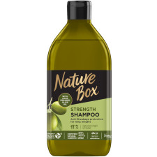 Шампунь Nature Box для зміцнення довгого волосся і протидії ламкості з оливковою олією холодного пресування 385 мл mini slide 1