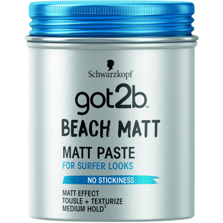 Паста матувальна для волосся Got2b Beach Matt Фіксація 3 100 мл
