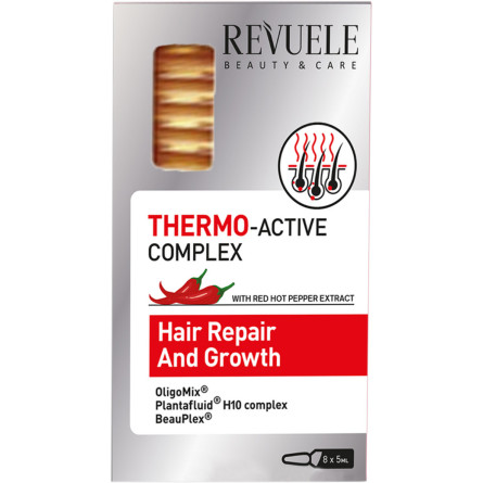 Термоактивный комплекс Revuele Восстановление + Рост для активации роста волос в ампулах 5 мл х 8 шт slide 1