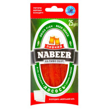 Лосось Nabeer Пивний філе-соломка солоно-сушений 25г mini slide 1
