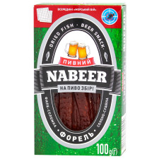 Форель Пивной Nabeer филе-соломка солено-сушеная 100г mini slide 1