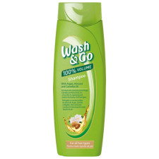 Шампунь Wash&Go з оліями аргану, мигдалю та ромашки для всіх типів волосся 360 мл mini slide 1
