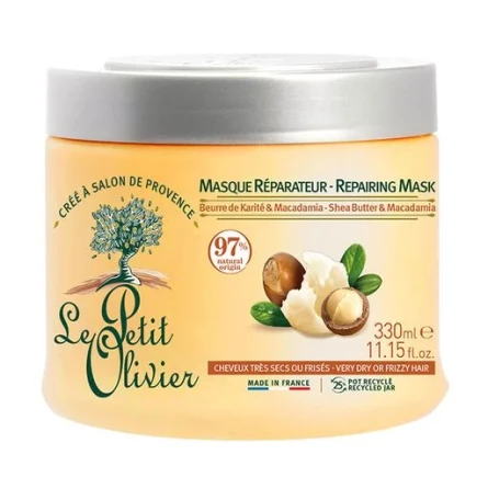 Маска питательная Le Petit Olivier Nutrition Mask для сухих и поврежденных волос с оливковым, аргановым и маслом ши 330 мл