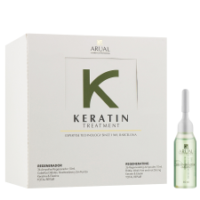 Набір для зміцнення та росту волосся Arual Keratin шампунь 250 мл + ампули 8x10 мл mini slide 1