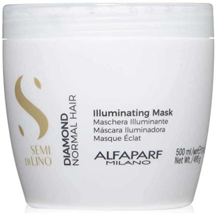 Маска для волос Alfaparf SDL Diamond Illuminating Mask для придания блеска волосам 500 мл