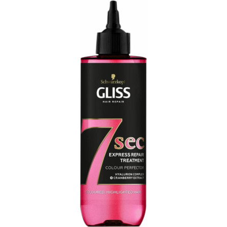 Експрес-маска Gliss Color Perfector 7 секунд для фарбованого та вибіленого волосся 200 мл