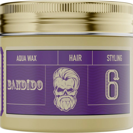 Віск для укладання волосся на водній основі сильної фіксації Bandido Aqua Wax 6 Medium Violetta 125 мл