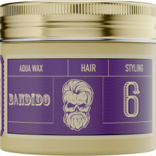 Воск для укладки волос на водной основе сильной фиксации Bandido Aqua Wax 6 Medium Violetta 125 мл mini slide 1