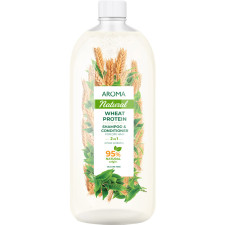 Шампунь Aroma Natural 2 в 1 з пшеничним протеїном для сухого волосся 900 мл mini slide 1
