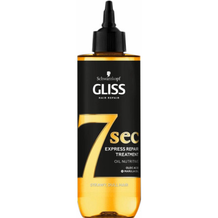 Експрес-маска Gliss Oil Nutritive 7 секунд для тьмяного волосся 200 мл