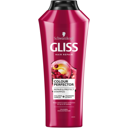 Шампунь GLISS Color Perfector для фарбованого та вибіленого волосся 400 мл