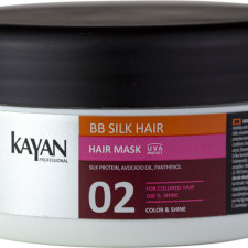 Маска Kayan Professional BB Silk Hair Hair Mask для фарбованого волосся 300 мл mini slide 1