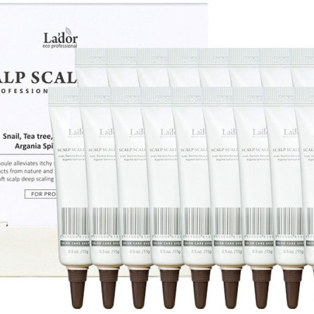 Набор сывороток-пилингов для кожи головы La'dor Scalp Scaling Spa Hair Ampoule 15 г х 20 шт