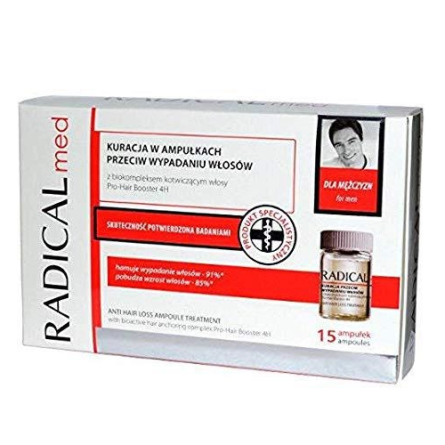 Комплекс в ампулах проти випадіння волосся для чоловіків Farmona Radical Med 15 ампул x 5 мл