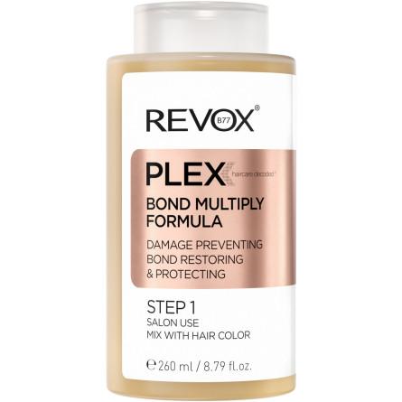 Засіб для салонного відновлення волосся крок 1 Revox B77 Plex Bond Multiply Formula Step 1 260 мл