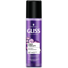 Експрес-кондиціонер GLISS Fiber Therapy для виснаженого волосся після фарбування та стайлінгу 200 мл mini slide 1