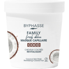Маска для волос Byphasse Family Fresh Delice с кокосом для окрашенных волос 250 мл mini slide 1