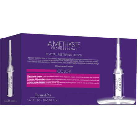 Лосьон в ампулах Farmavita Amethyste Color Revital Restoring Lotion для окрашенных волос 10 мл x 10 шт