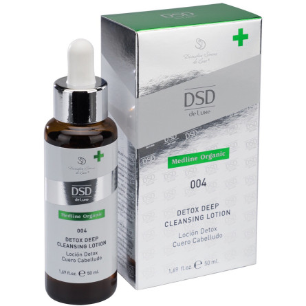 Детокс-лосьйон DSD de Luxe 004 Medline Organic Detox Deep Cleansing Lotion для інтенсивної дії та глибокого очищення шкіри голови 50 мл