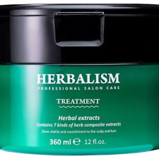 Трав'яна маска для волосся з амінокислотами La'dor Herbalism Treatment 360 мл mini slide 1