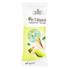 Фісташки Smart Snack смажені солоні 60г mini slide 1